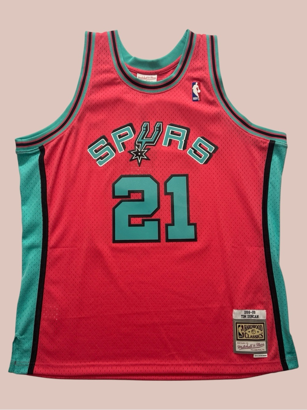 Mitchell & Ness Tim Duncan 90’s Throwback San Antonio Spurs Jersey